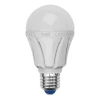 LED-A60-9W/WW/E27/FR ALP01WH пластик Лампочка светодиодная груша белая E27 9W 3000K Uniel LED-A60-9W/WW/E27/FR ALP01WH