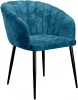 00-00072789 Стул DikLine 441 M19 бирюза, ножки черные арт.00-00072789