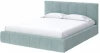1925988 PROxSON Кровать Varna Grand без основания (Ткань: Велюр Monopoly Мятный лёд (670)) 160x200