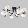 MD.8136-8-S-BK+AB Потолочная люстра на штанге Imex MD.8136-8-S-BK+AB