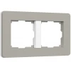 W0023067 Рамка на 2 поста (дымчатый/белый, soft-touch) Werkel W0023067 (a067260)