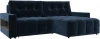 128947 Диван угловой с полками Лига-053 НПБ Лига Диванов (Велюр) арт.128947