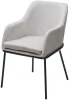 688М05715 Стул M-City АЛИСТЕР, цвет RAIN 16 пыльный серый, велюр / черный каркас