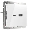 W1171801 Розетка USB тип A+С (белый) W1171801 (a049279)