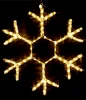 LC-13044 Светодиодная Снежинка "Зимняя Классика" Ø0,7м Тепло-Белая, Дюралайт на Металлическом Каркасе, IP54 Laitcom LC-13044