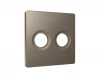 AP6433 Лицевая панель для двойной ТВ-розетки (темная бронза матовый) Ambrella Volt QUANT AP6433