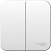 BLNVA105001 Выключатель накладной двухклавишный (белый) Systeme Electric Blanca BLNVA105001