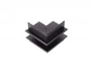 Outter corner InB M Внешний угол-соединитель для встраиваемого шинопровода, L80*W80*H52,5 мм, черный Donolux SPACE-Track system Outter corner InB M