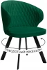 00-00079554 Стул DikLine 249 поворотный, K13 изумруд, ножки черные арт.00-00079554