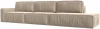 121739L Диван прямой Прага Модерн Лонг подлокотник слева (Бежевый/Велюр) Лига Диванов арт.121739L