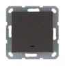 G3012NZ Выключатель одноклавишный проходной с подсветкой (мокко) Jasmart G-Classic G3012NZ