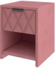2028059 PROxSON Тумба Side (Ткань: Велюр Ultra Ягодный сорбет) 44x45