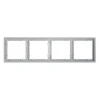 VLS100416 Рамка пластиковая на 4 поста (серый) Voltum S70 VLS100416