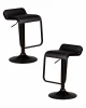LM-3021-N_B-M_EL-black Набор 2 шт стул барный DOBRIN CRACK BLACK (черный)