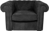 329808 Кресло Chesterfield ОГОГО (арт.329808), (Ткань/Черный)