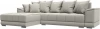 122927L Диван угловой НордСтар левый угол (Бежевый/Рогожка) Лига Диванов арт.122927L