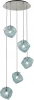 SL1175.113.05 Подвесной светильник ST Luce Portici SL1175.113.05 Хром/Светло-голубой E14 5*40W