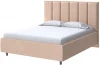 2016619 PROxSON Кровать Routa без основания (Ткань: Велюр Casa Бежевый) 120x200