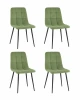 УТ000042285 Стул Одди Original Square велюр пыльно-оливковый 4 шт. Stool Group УТ000042285