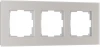 W0033117 Рамка на 3 поста (дымчатый, стекло soft-touch) Werkel W0033117 (a067416)