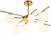 642/8P Brass Потолочная люстра на штанге Escada Sphere 642/8P Brass (220V, шарики)