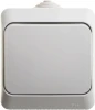 KA10-041C Выключатель накладной одноклавишный (серый) IP44 Systeme Electric Etude KA10-041C