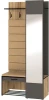 101186 Прихожая с зеркалом Ольга Лофт 2, Дуб крафт золотой/Темно-серый, Ивару