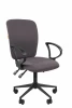 CHAIRMAN 9801 Черный пластик (Black) Офисное кресло Chairman 9801 Россия ткань Т13 серый Black 7150936