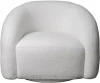 MONBLAN-K-HUSH000 Кресло Monblan поворотное букле белое Hush000 93*90*70см Garda Decor арт.MONBLAN-K-HUSH000