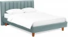 577499 Кровать Queen II Sofia L 1600 ОГОГО (арт.577499), (Ткань/Бирюзовый)