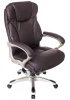 T-9916/BROWN Кресло руководителя Бюрократ T-9916 коричневый рец.кожа/кожзам крестовина пластик