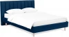 577457 Кровать Queen II Sofia L 1600 ОГОГО (арт.577457), (Ткань/Синий)