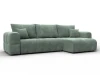 136524 Диван угловой Лига-110 НПБ угол универсальный (ДВП,ДСП,ЛДСП,Брус,Фанера,Велюр/Зеленый) Лига Диванов 136524