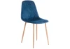 11842 Обеденный стул на металлокаркасе Woodville Capri dark blue / wood 11842