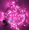 RL-S10C-24V-T/P Гирлянда светодиодная розовая постоянного свечения 24B, 100 LED, провод прозрачный, IP54 RL-S10C-24V-T/P Rich LED