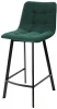 461MC04312 Полубарный стул CHILLI-QB SQUARE зеленый #19, велюр / черный каркас (H=66cm)