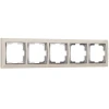 W0051903 Рамка на 5 постов Snabb (слоновая кость/хром) Werkel W0051903 (a051642)