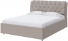 1921325 PROxSON Кровать Chester (Ткань: Рогожка Тетра Бежевый) 80x200
