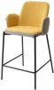 628M03420 Полубарный стул M-City NYX (H=65cm) VF106 желтый / VF120 серый