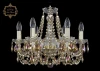 11.11.6.165.Gd.Sp.R777 Подвесная люстра с хрустальными подвесками Art Classic 11.11 11.11.6.165.Gd.Sp.R777 (220V, на цепи, подсвечник, свеча)