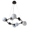 SALVADORE SP6H BLACK CHROMIUM Подвесной светильник Crystal Lux SALVADORE SP6H BLACK CHROMIUM