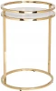 47ED-07901 47ED-07901 Стол журнальный мраморное стекло/золото d41*60см Garda Decor