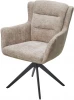 621M05602 Стул M-City GARLAND 360 град. поворот. HAGA-30 Бежевый, ткань/ GINO-101 Бежевый, ткань/ Черный