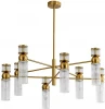 8276/8 Потолочная люстра на штанге Lumion Denver 8276/8 латунь/прозрачный, металл/стекло Е14 8*40W 220V