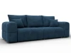 136507 Диван прямой Лига-110 НПБ (ДВП,ДСП,ЛДСП,Брус,Фанера,Велюр/Синий) Лига Диванов 136507