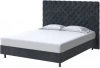 2017583 PROxSON Кровать Paris Boxspring Standart (Ткань: Велюр Casa Графитовый) 140x200