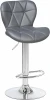 5022-LM BARNY,  цвет сиденья серый, цвет основания хром Стул барный BARNY (серый)
