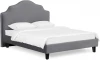 663255 Кровать Queen II Victoria L 1600 ОГОГО (арт.663255), (Ткань/Серый)
