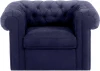 339867 Кресло Chesterfield ОГОГО (арт.339867), (Ткань/Синий)