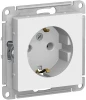 ATN000143 Розетка встраиваемая с заземлением (белый) Systeme Electric AtlasDesign ATN000143